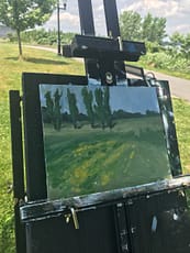 2. A plein air painting by Gail Kelly art